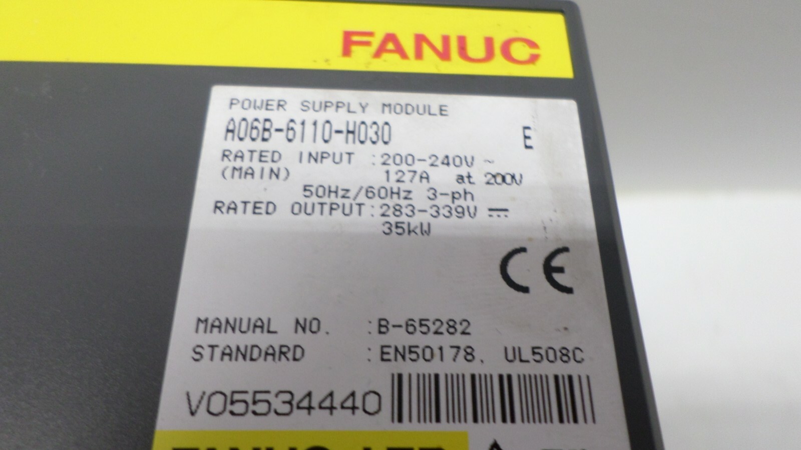 Fanuc Power Supply Module A06B-6110-H030 FULLY REFURBISHED!!! EXCHANGE ONLY