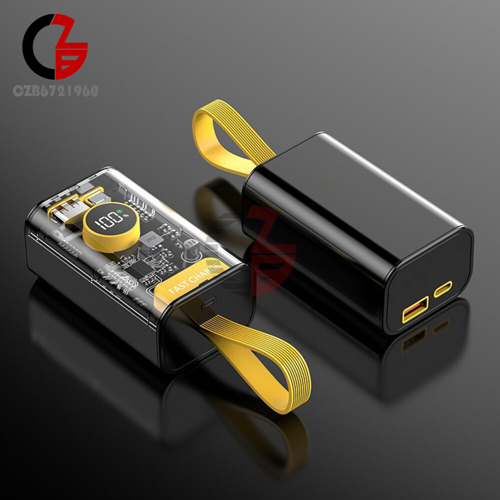 DIY Power Bank Box PD 22.5 W Fast Charging Case Portable 18650 USB Power Bank