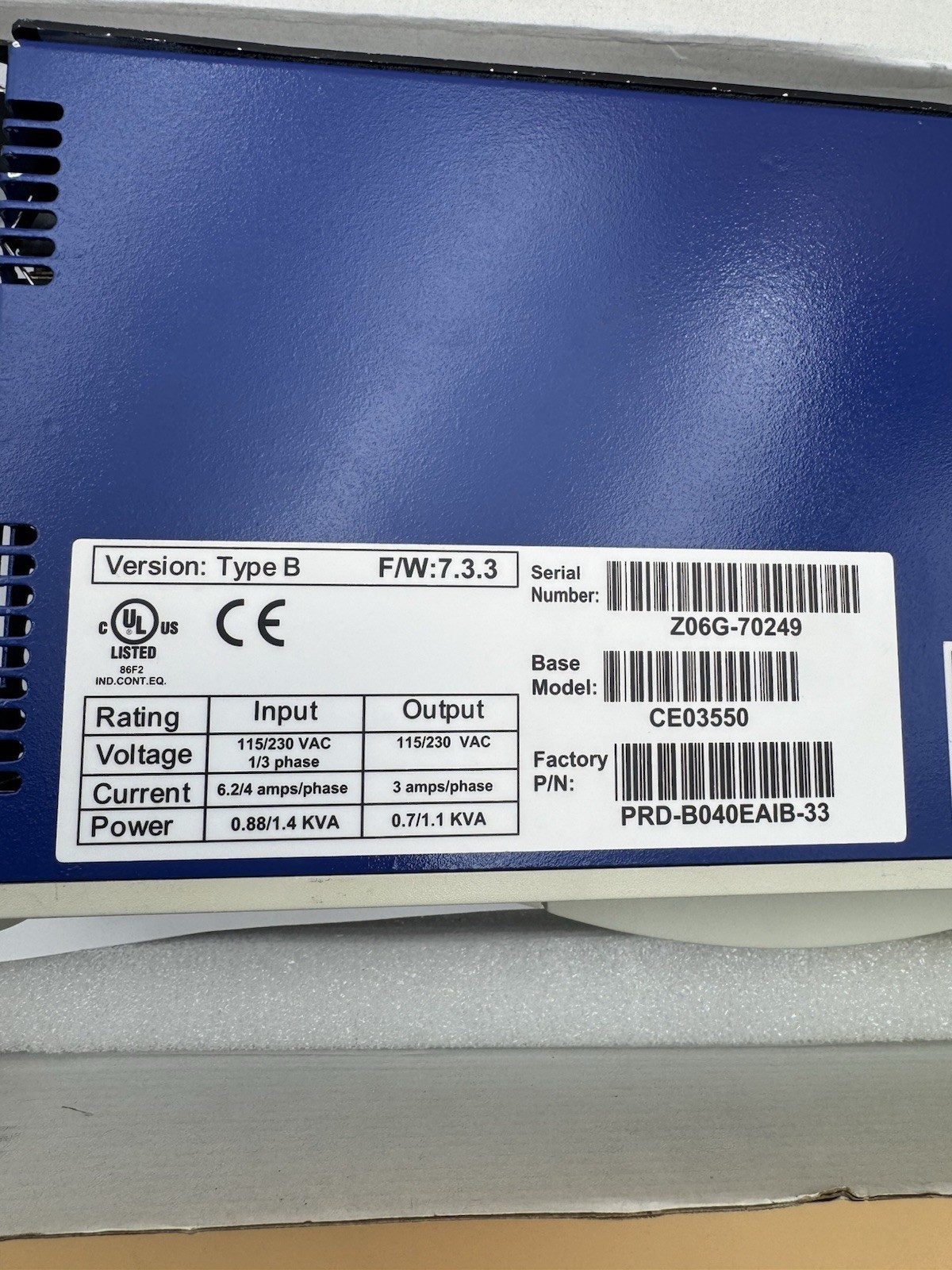 Kollmorgen Servostar CD Servo Driver CE03550
