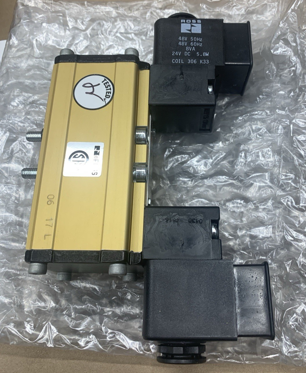 ROSS W6076B2407W SOLENOID VALVE 24 VDC