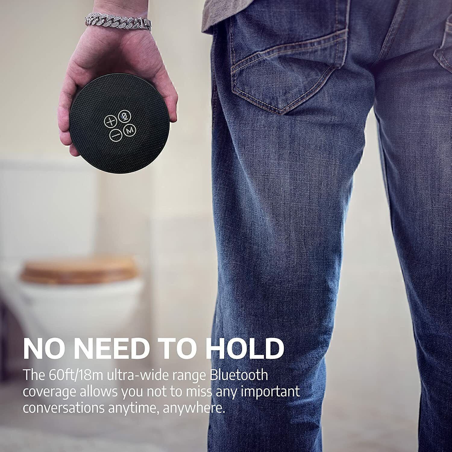 Wireless Mini Bluetooth Speaker w/Microphone Conference Speakerphone for Laptop
