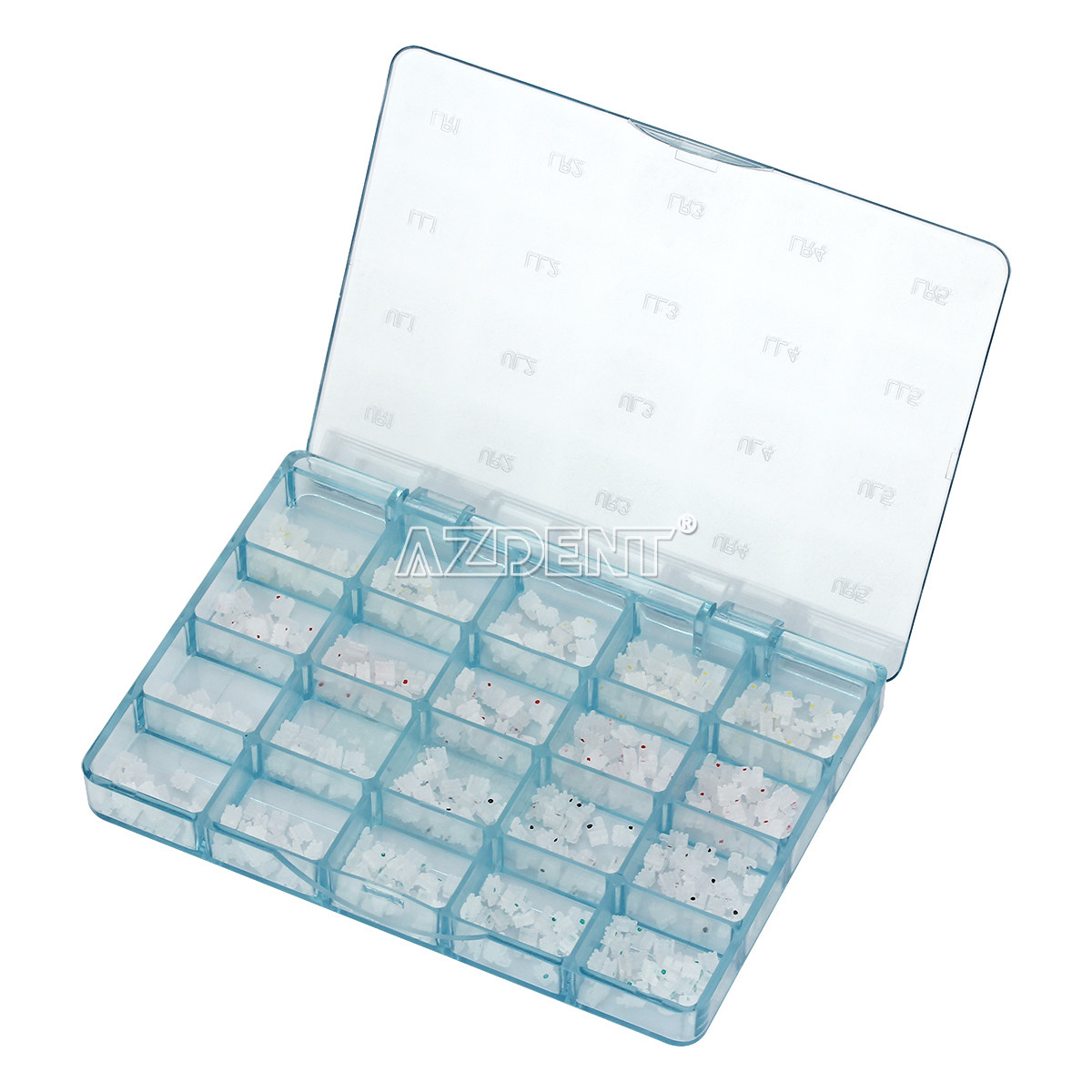 AZDENT Dental Orthodontic Ceramic Brackets Braces Roth MBT .022 Hooks 3 4 5