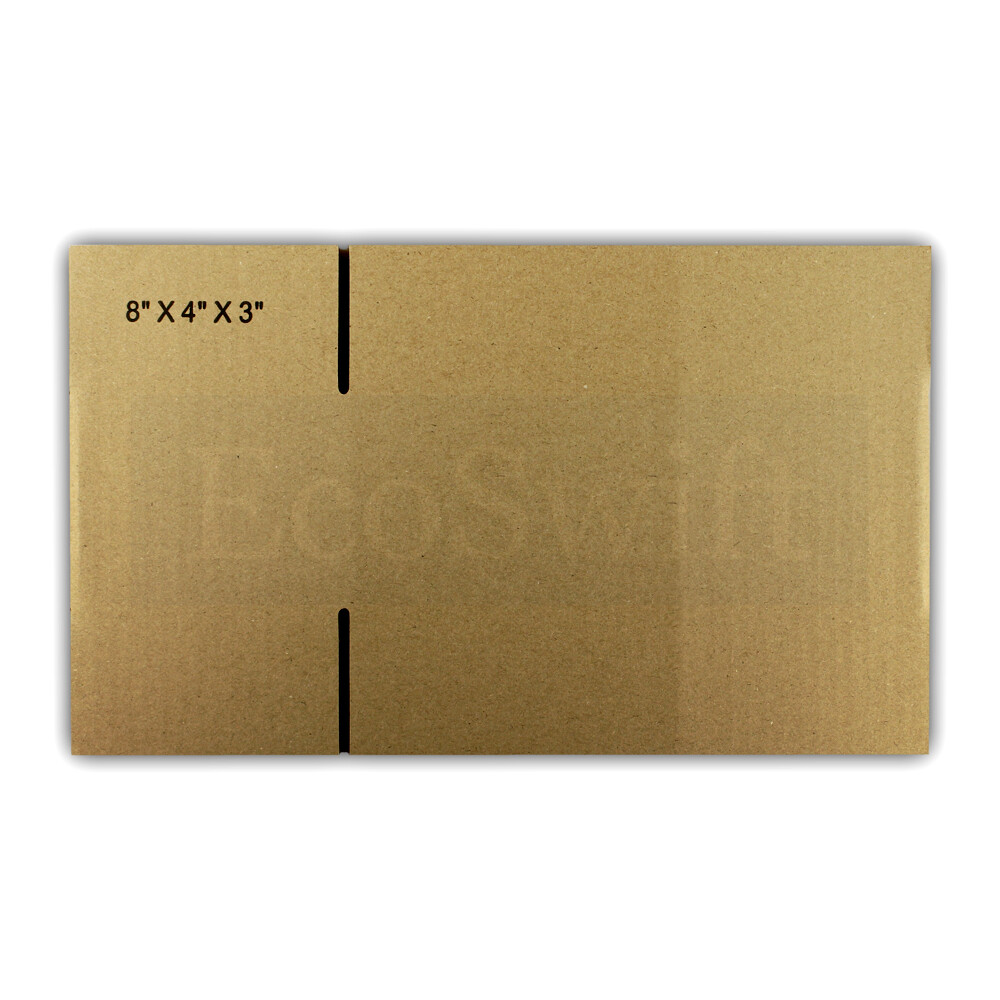 30 8x4x3 EcoSwift Cardboard Packing Moving Shipping Boxes Corrugated Box Cartons