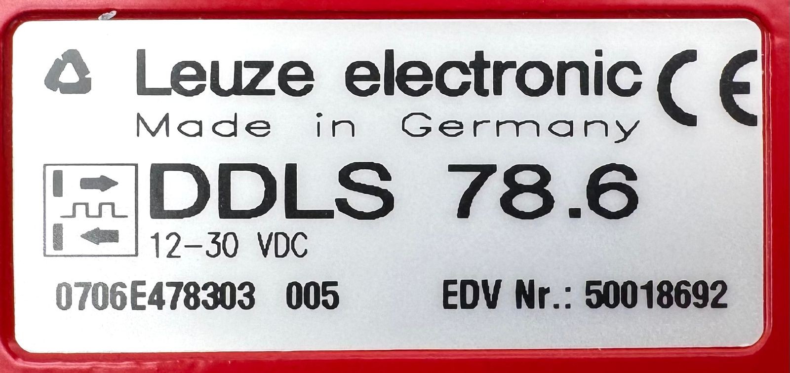 Leuze electronic DDLS 78.6 data photoelectric sensor duplex 12-30VDC -unused/original packaging-