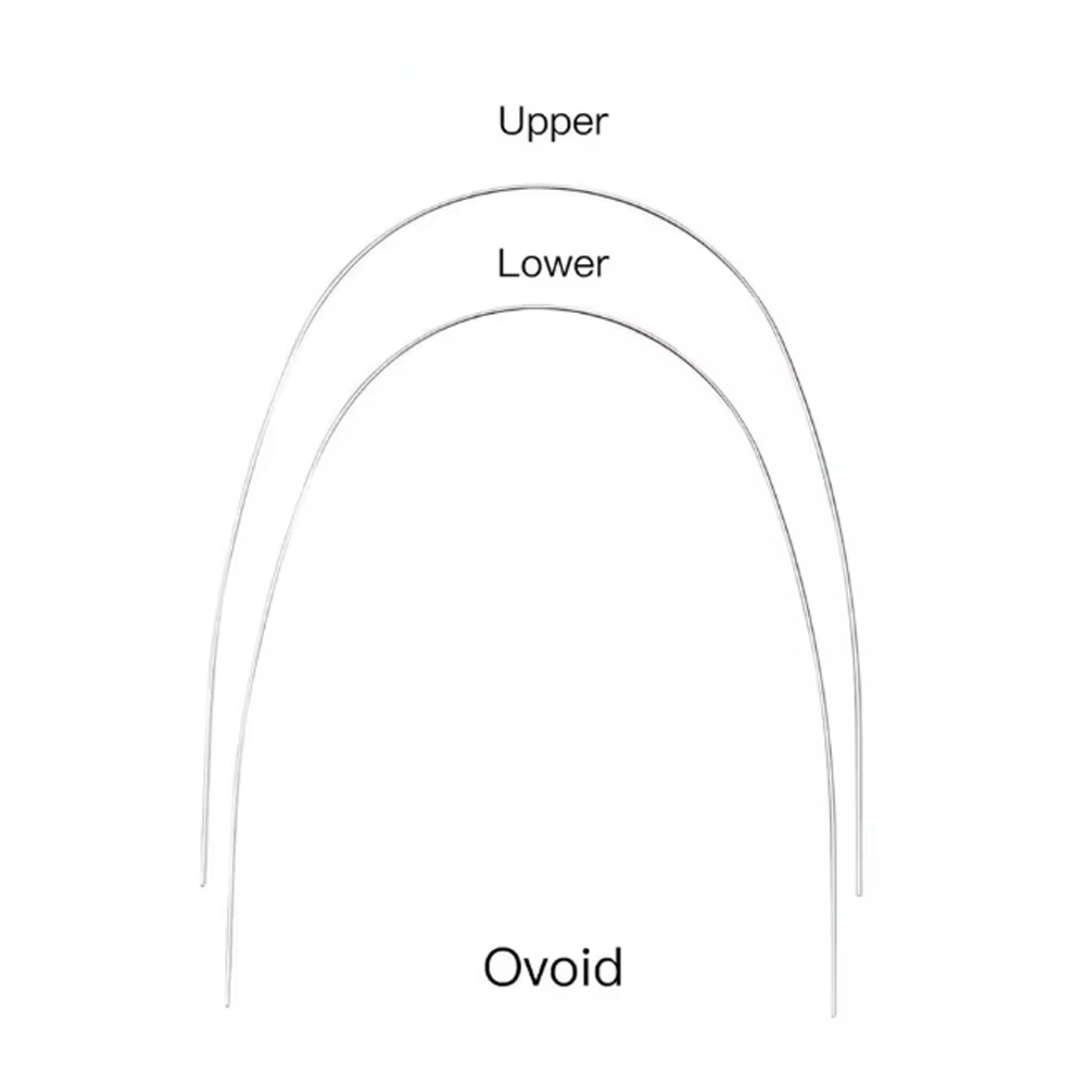 Dental Orthodontic TMA Beta Ti-Mo Arch Wires Rectangular Round Arch Ovoid Form