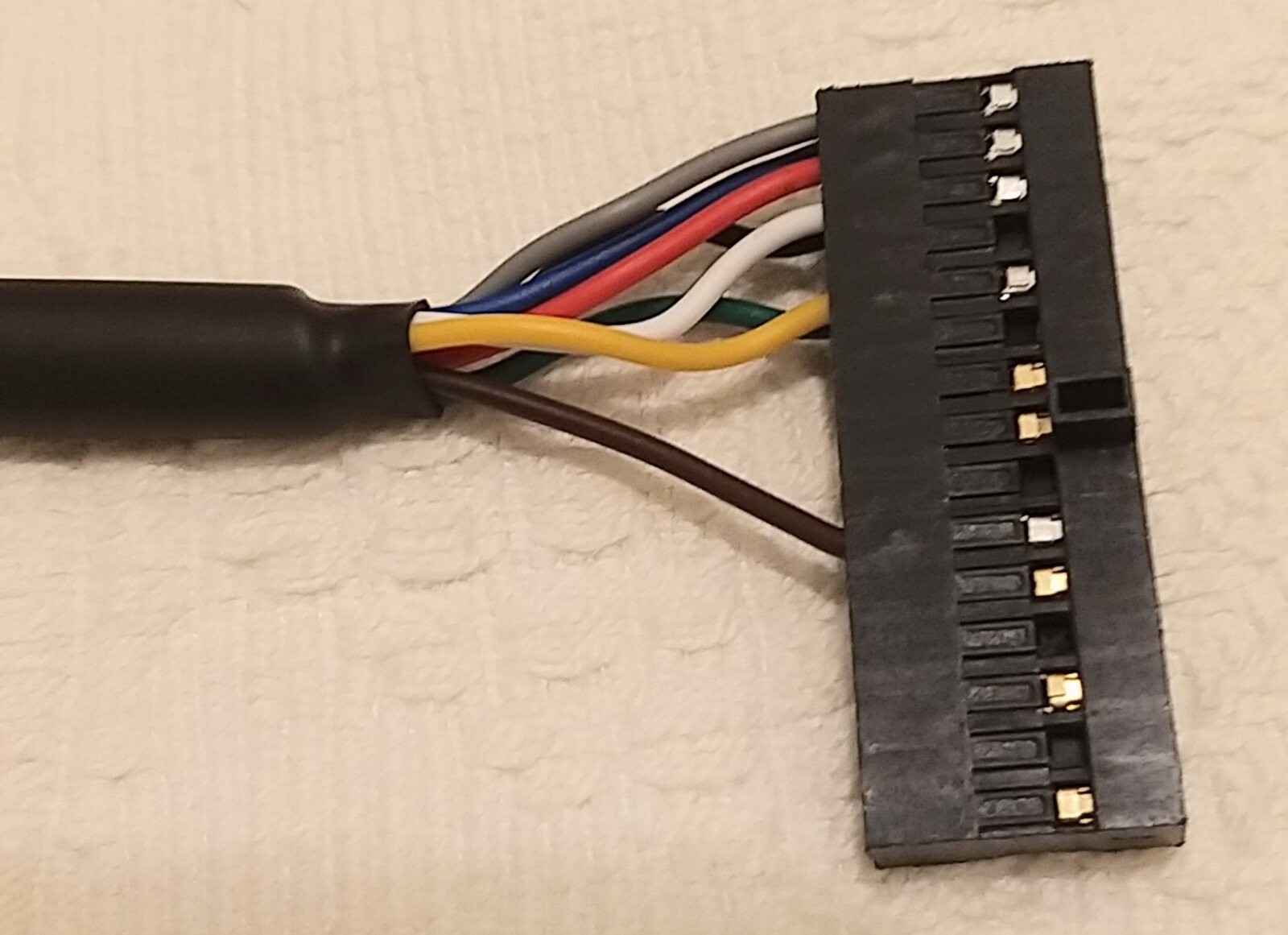 WEL-RM007 ICT A6 V6 Bill Acceptor Note Validator DC 12V Cable Harness 8 Wires