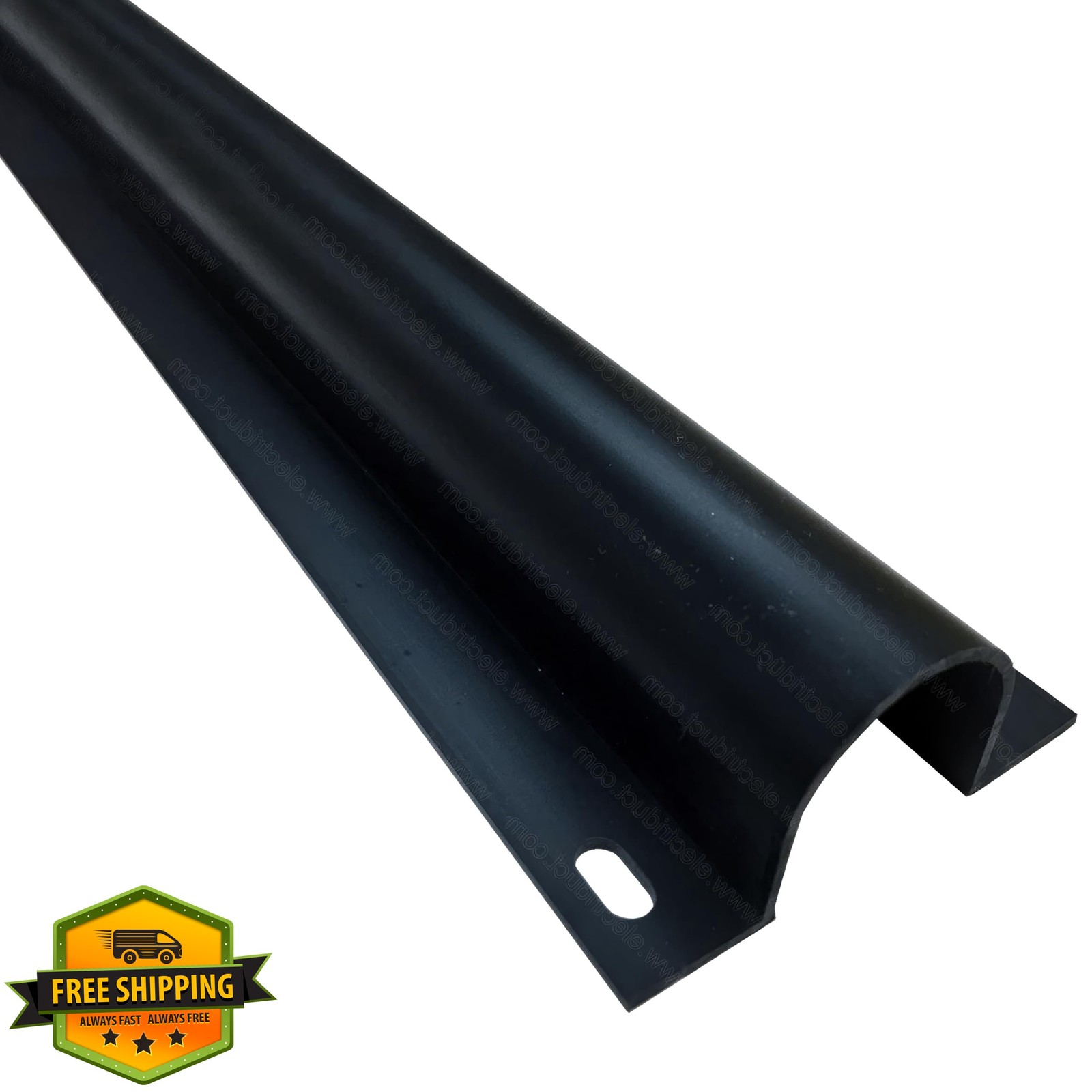 Electriduct 0.5″ Wire Guard Raceway 3×58″ Black