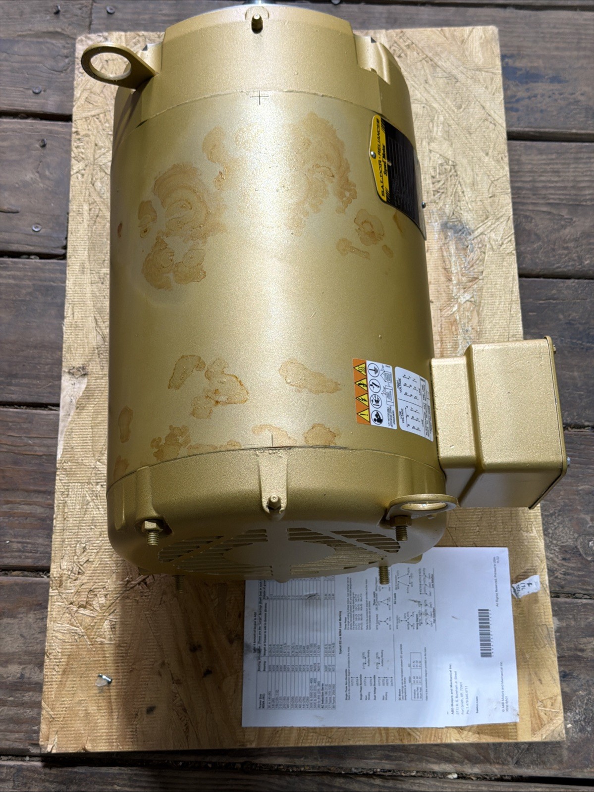 Baldor CEM3313T 10HP 1770RPM Electric Motor , Marathon Bailers & Compactors
