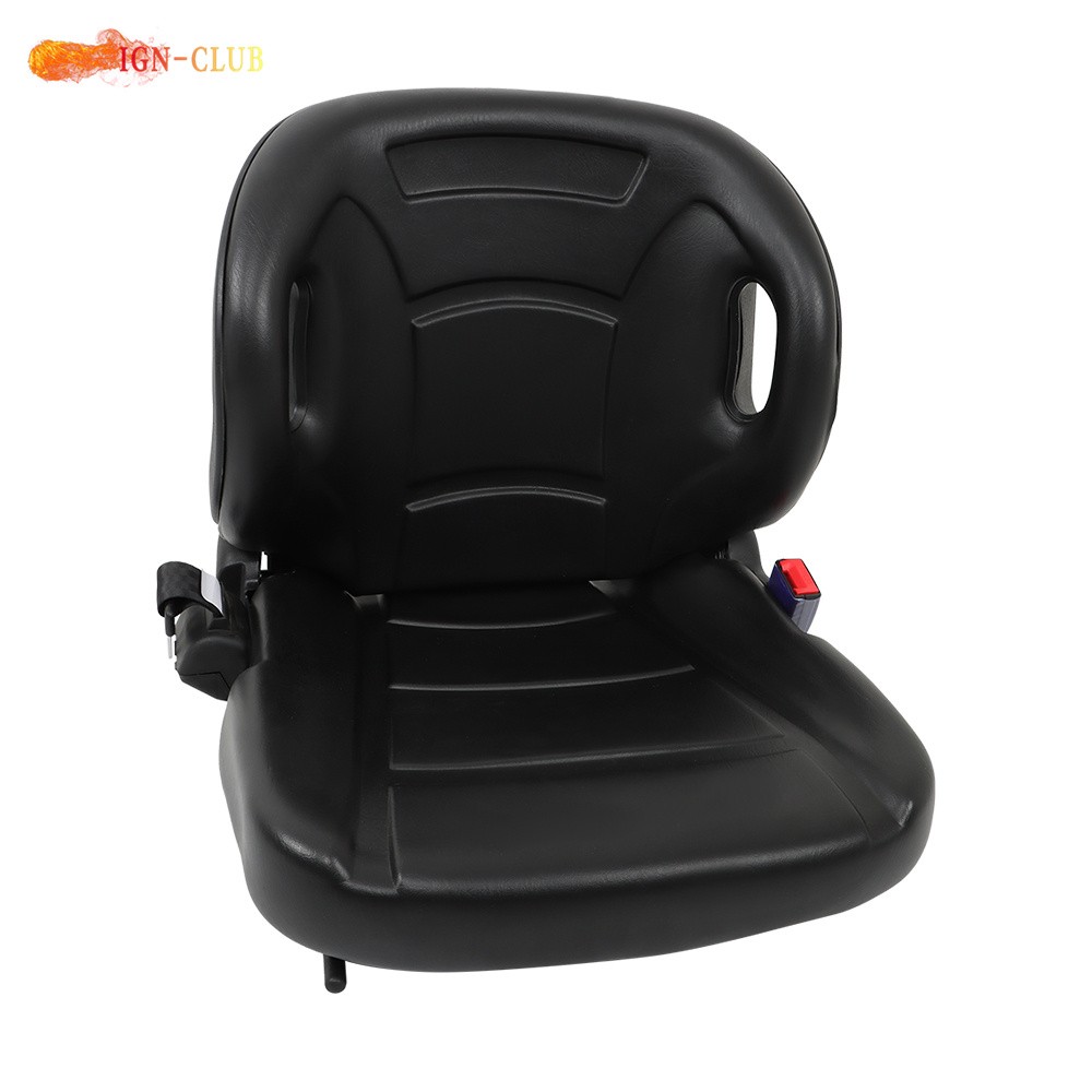 Black Universal Forklift Seat Fits For Clark Cat Hyster Yale Toyota New
