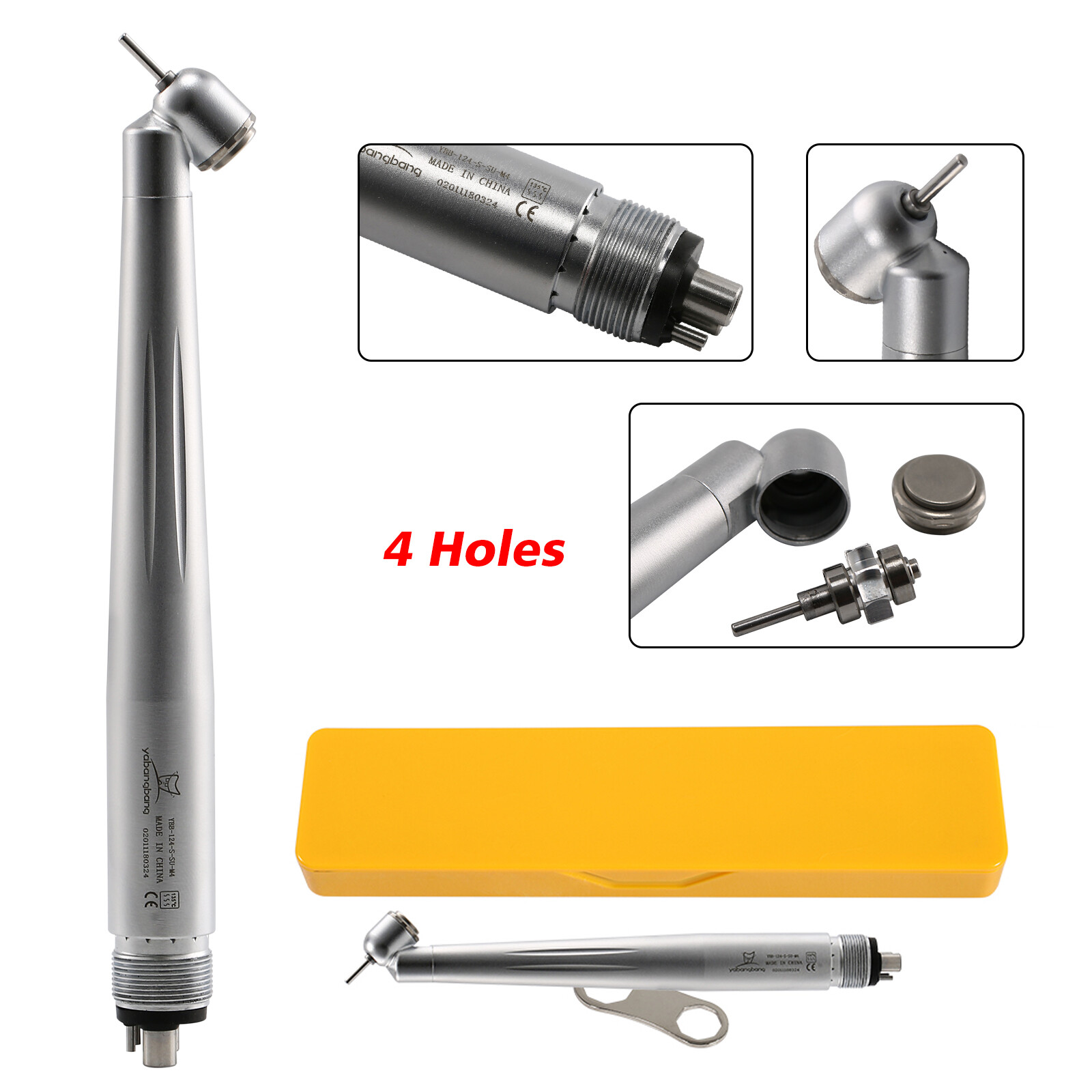 5 NSK PANA MAX Type Dental 45 Degree Surgical Handpiece High Speed Turbine 4Hole