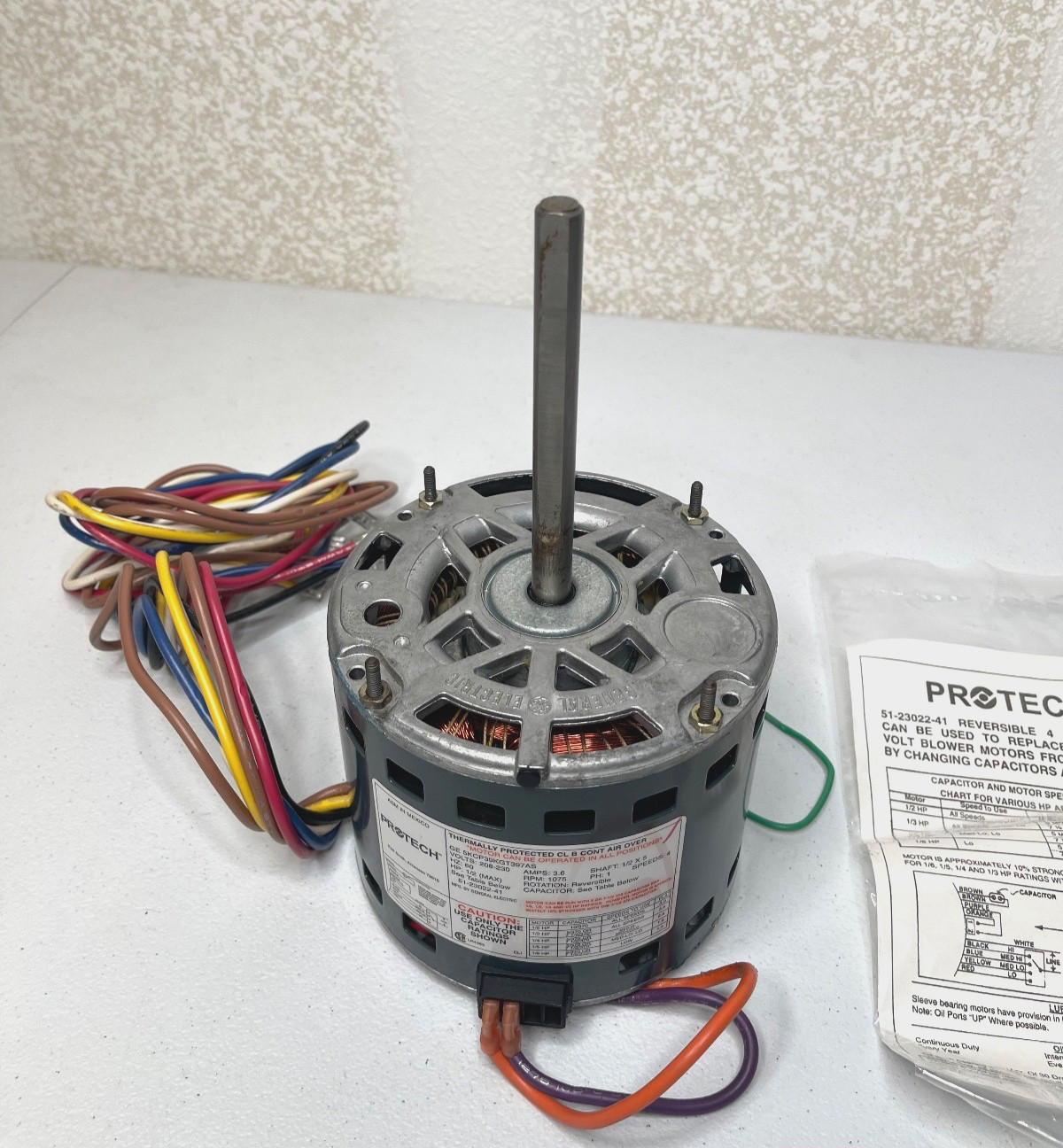 Rheem Ruud Protech 51-23022-41 Blower Motor 1/2HP 208-230V 60HZ