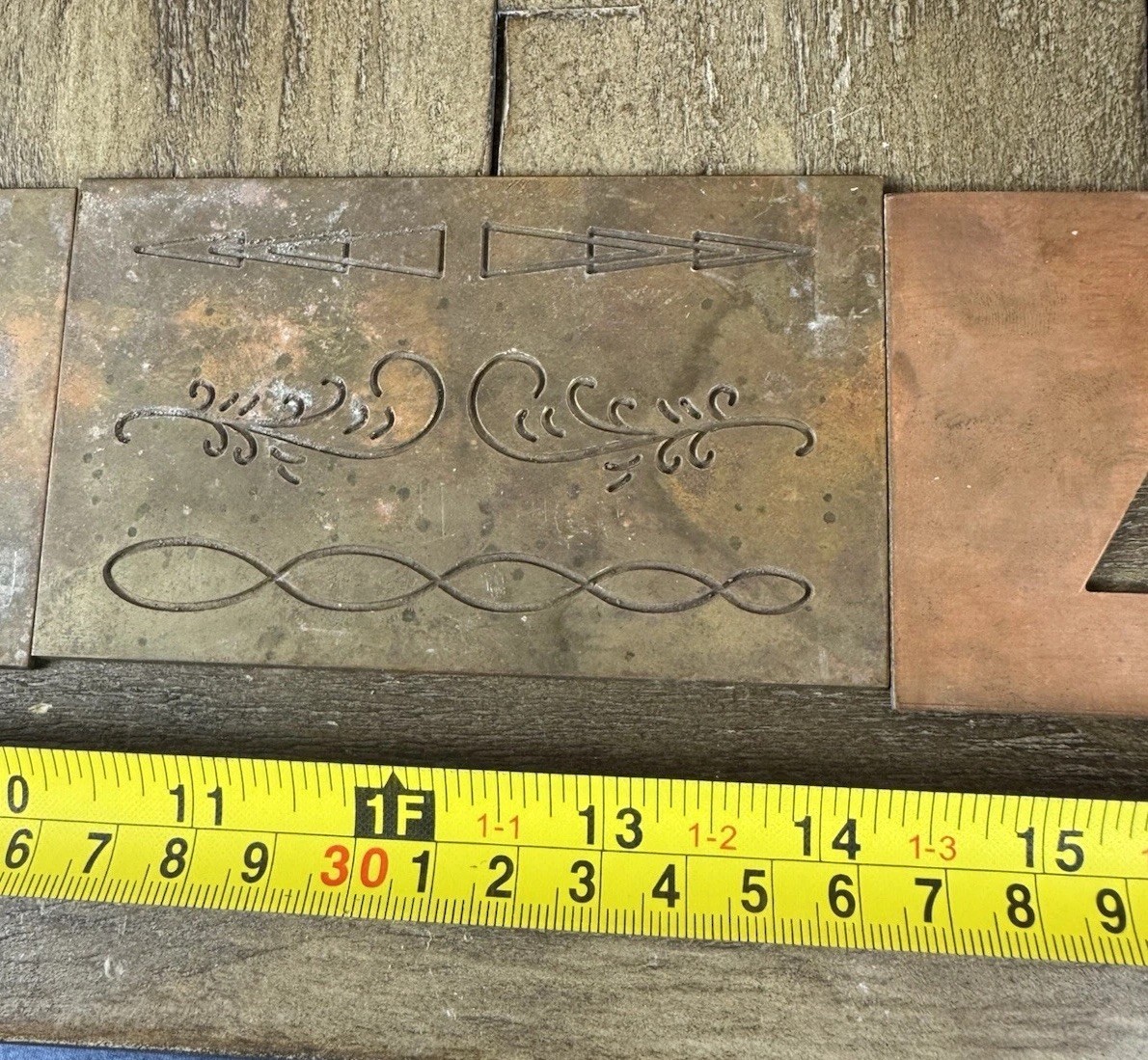 Vintage Complete A-Z Old English Engraving Font Plates Templates With Boxes
