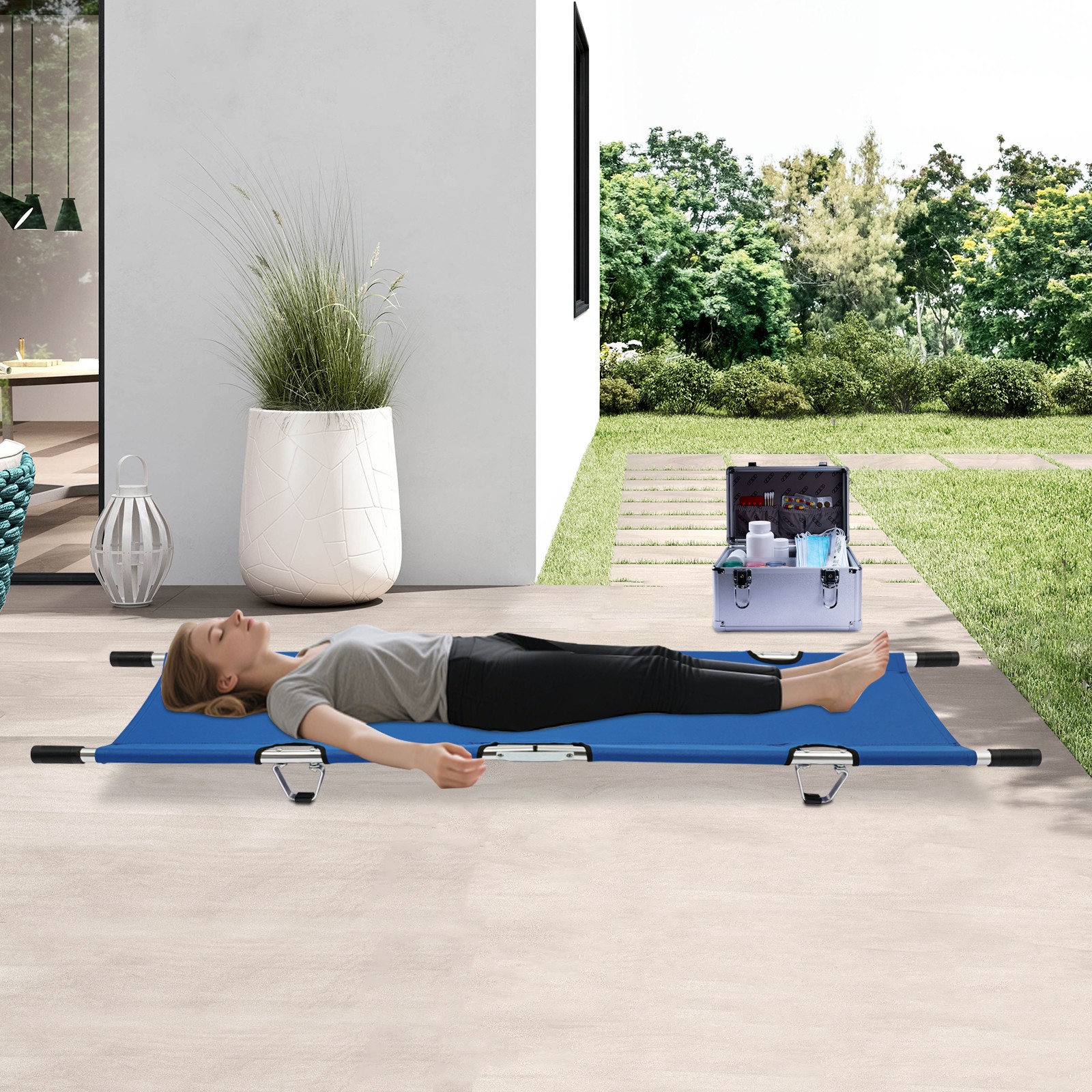 Foldable Stretcher Portable Stretcher for Medical Emergency Medical Stretcher