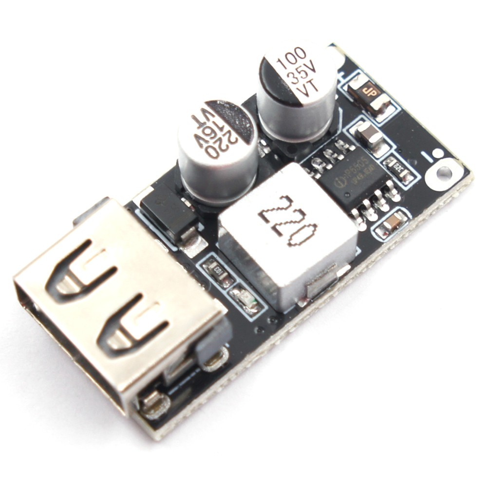 5pcs 24W USB QC 3.0 Fast Charge Step-down Buck Module Power 12V 24V DC Input