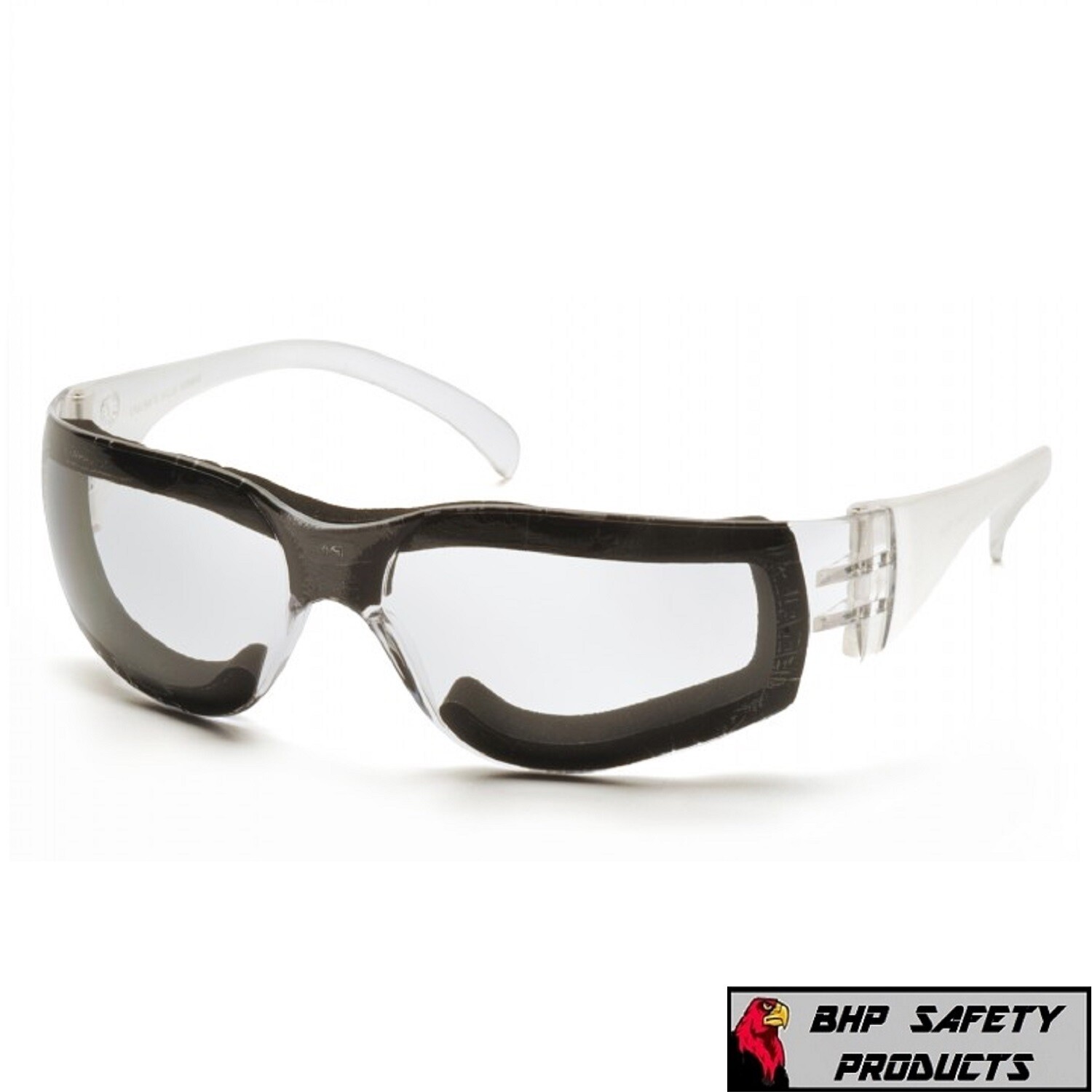 Pyramex Foam Lined Safety Glasses with Clear Anti-Fog Lens, S4110STFP 1/Pair