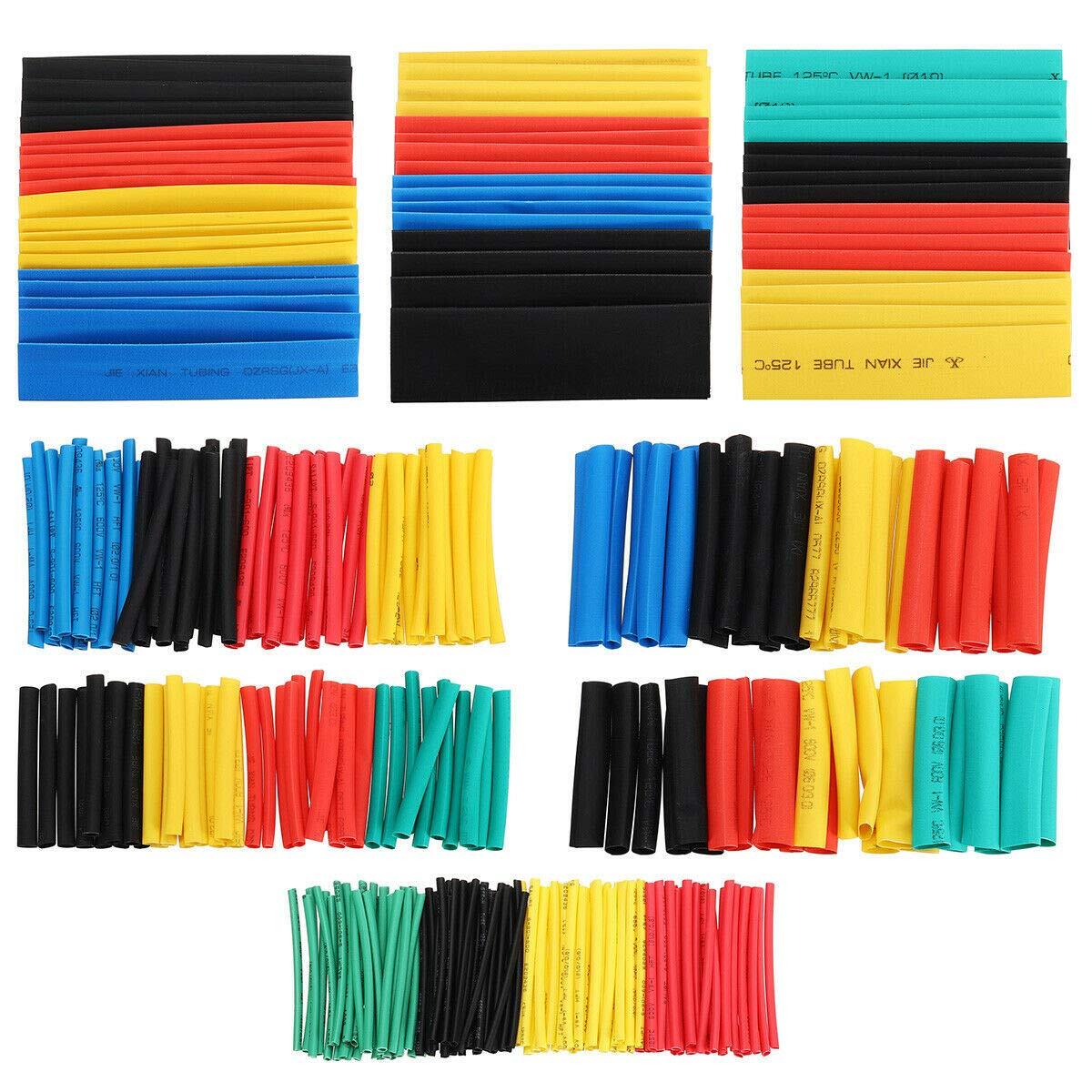 328pcs Multicolor Heat Shrink Tubing Electrical Wire Insulation Cable Sleeve Kit