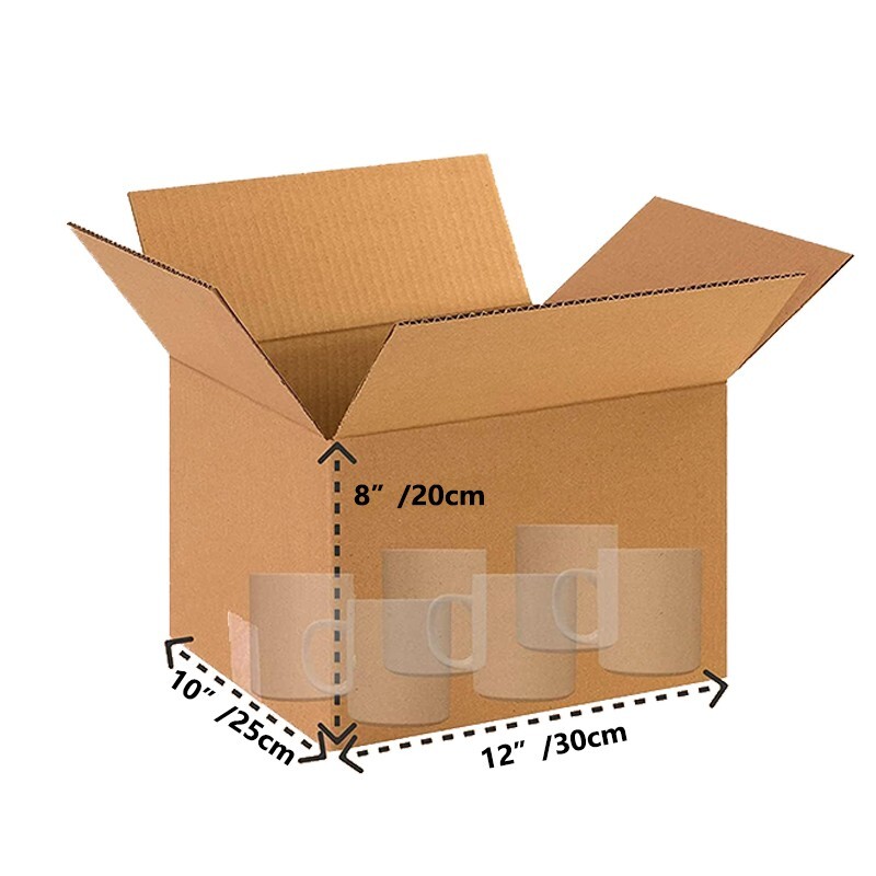 12x10x8 kraft paper transport box, a transport box for mailing and storage