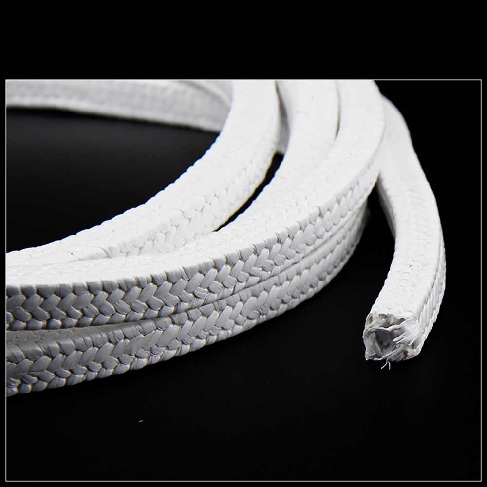 Gland packing /rope/braided Pure PTFE Sizes 4mm to 30mm Rope Shaft seal 1m long