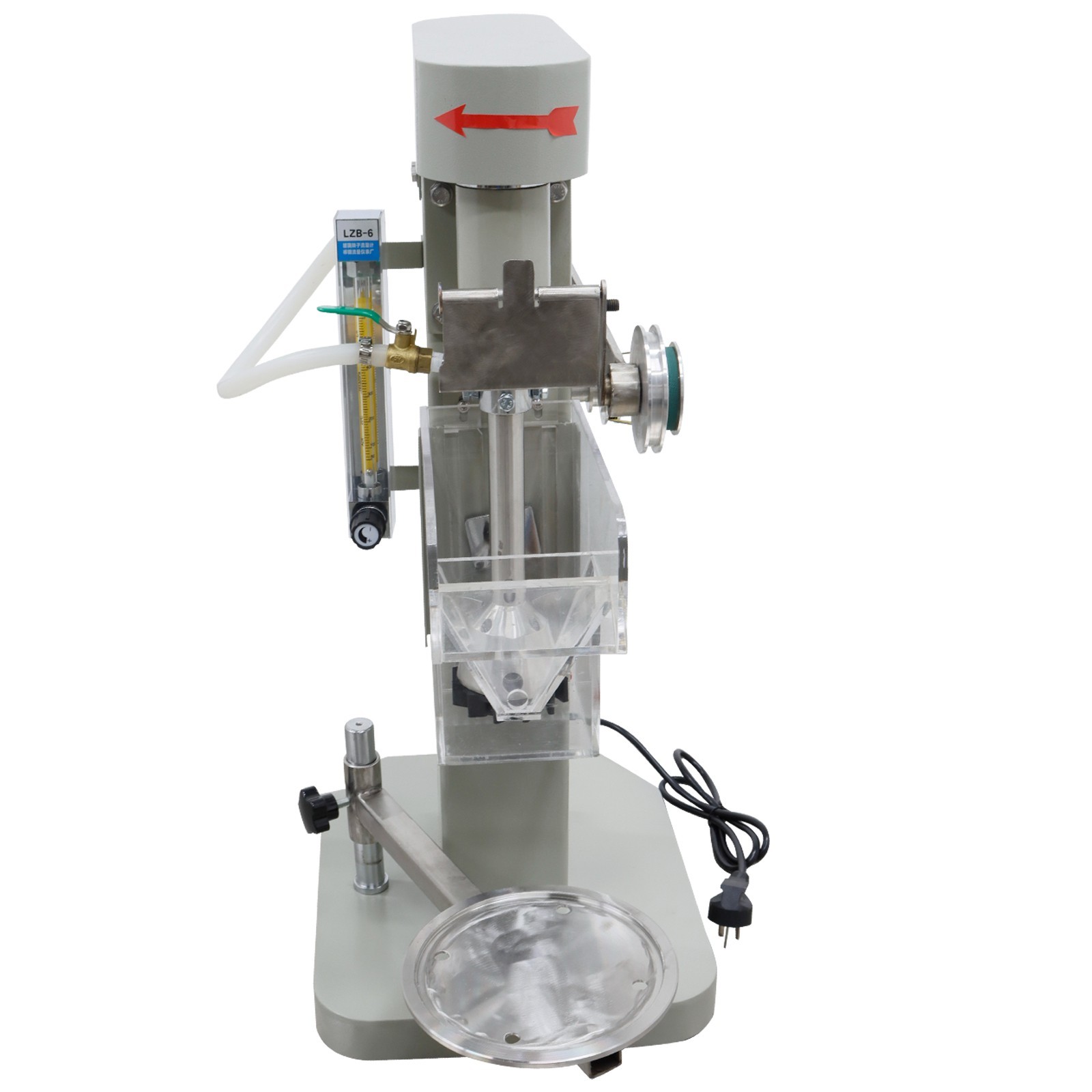 110V 1.5L Single-Cell Laboratory Flotation Machine, Belt-Driven with 60mm Impell