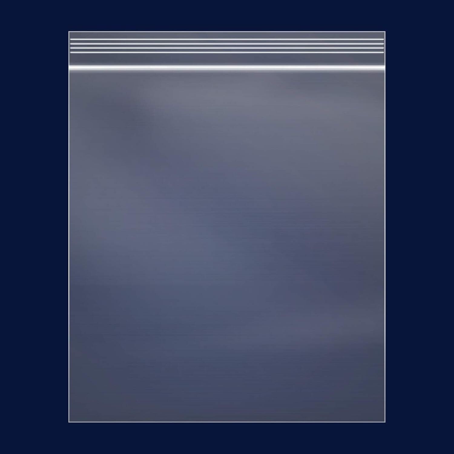 100 Pack 8×12 Inch Clear Reclosable Zipper Bag Plastic Poly Zip Lock Bags 2Mil