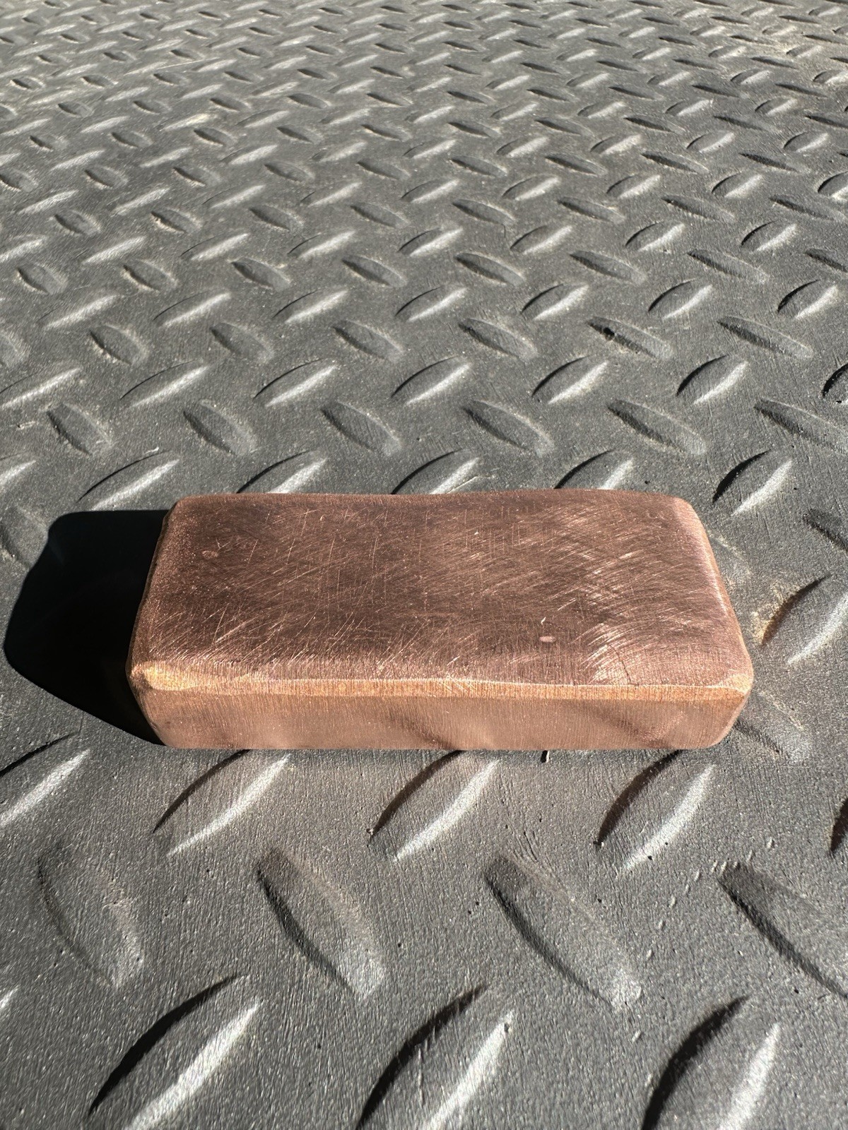 1lb .999 Hand Poured Copper Ingot Bar