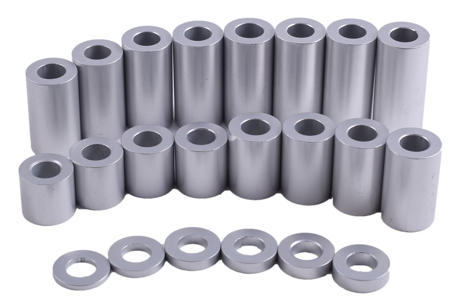New Aluminum Spacer Bushing 1″ OD x 3/8″ ID–Fits M10 or 3/8″ Bolts