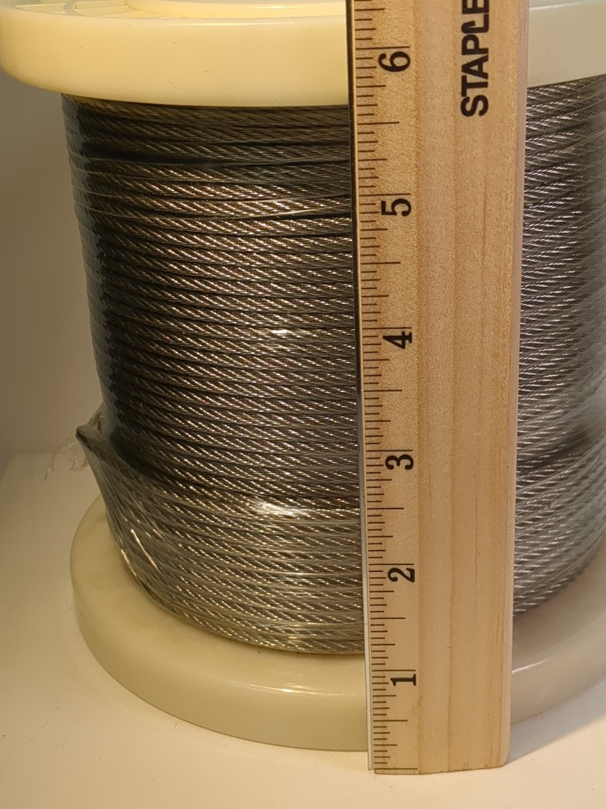 3.8 Kg (8.3 Lbs) Spool of Braided Steel Cable – Metal Wire 1/8″ NEW Ships USA