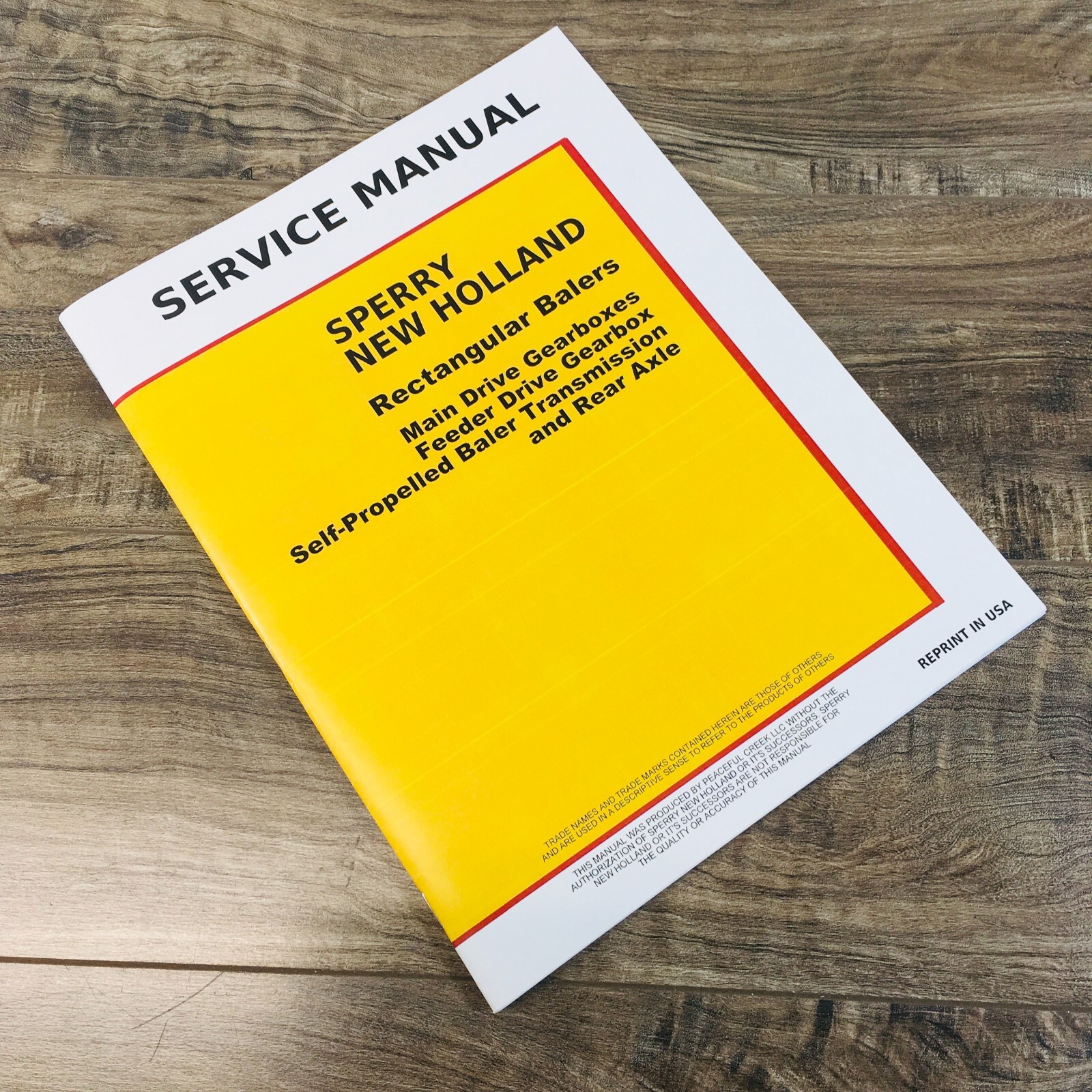 Sperry New Holland Square Baler Service Manual 1283 1290 1425 1426 Balers Repair
