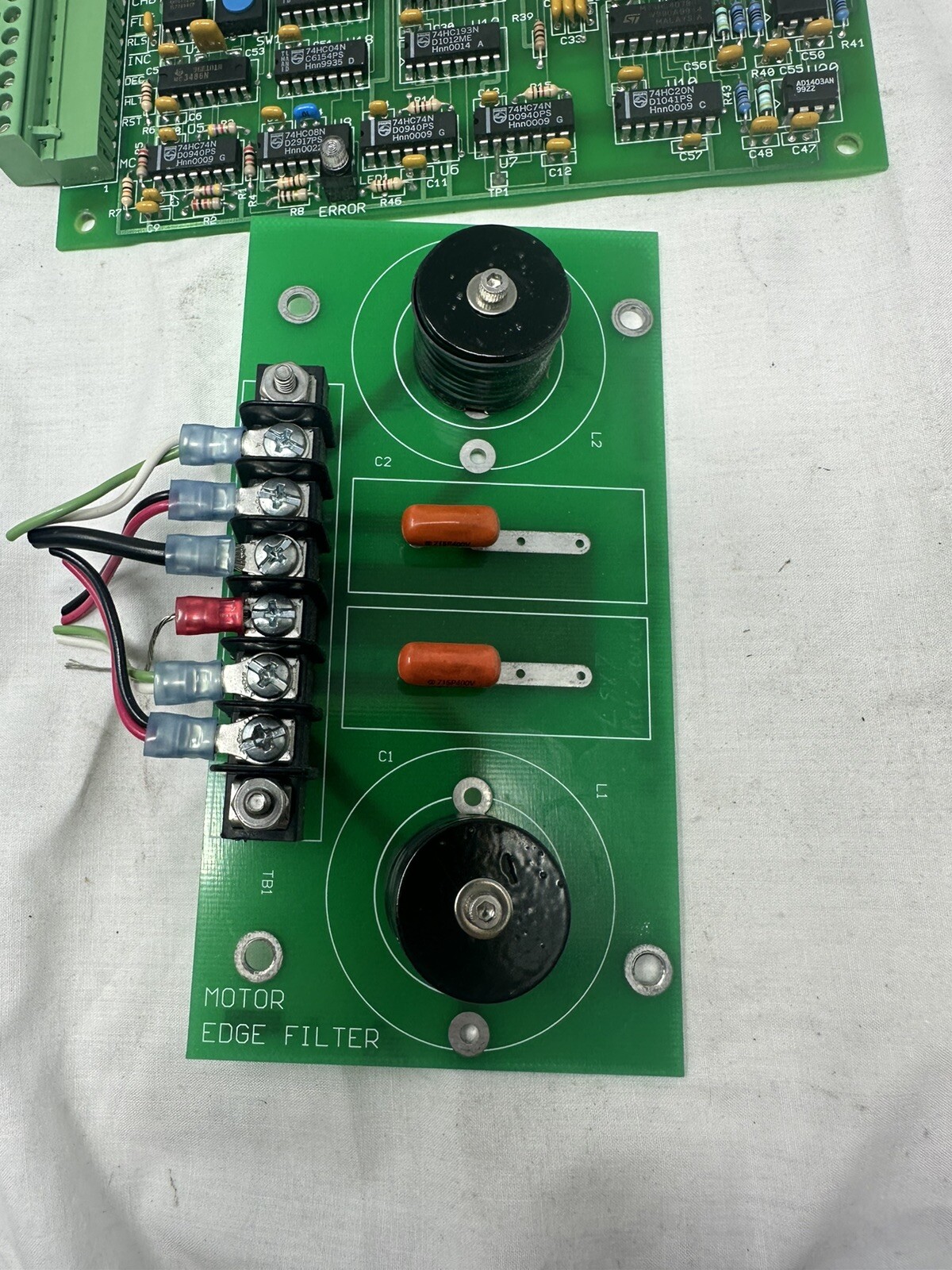 Sonoscan CSAM II Servo Control Board & Motor Edge Filter