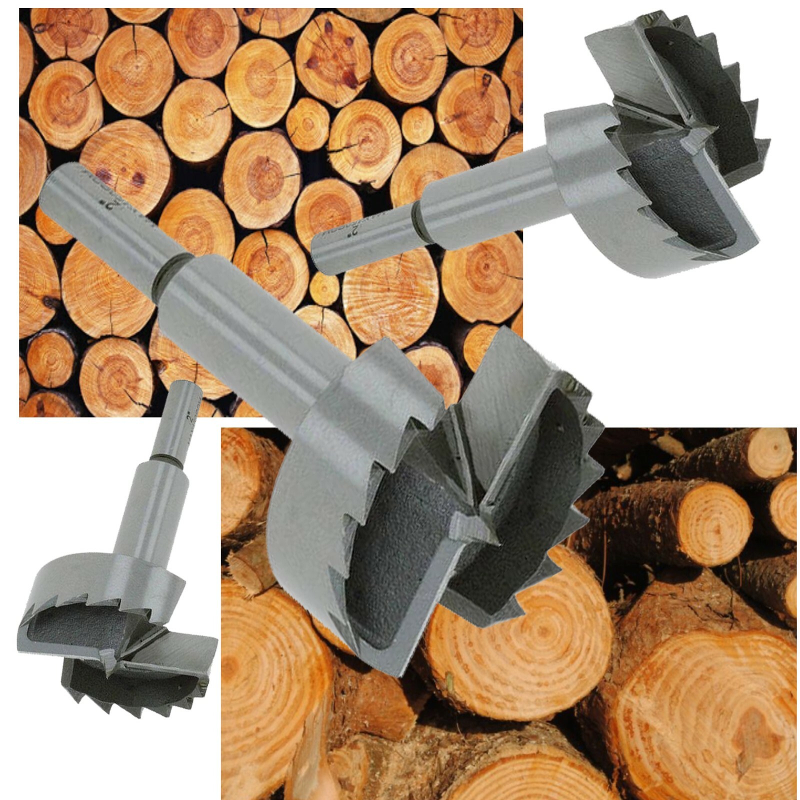 Forstner Drill Bit Woodworking Hole Cutter Saw Hinge Round Shank Wood Boring Bit