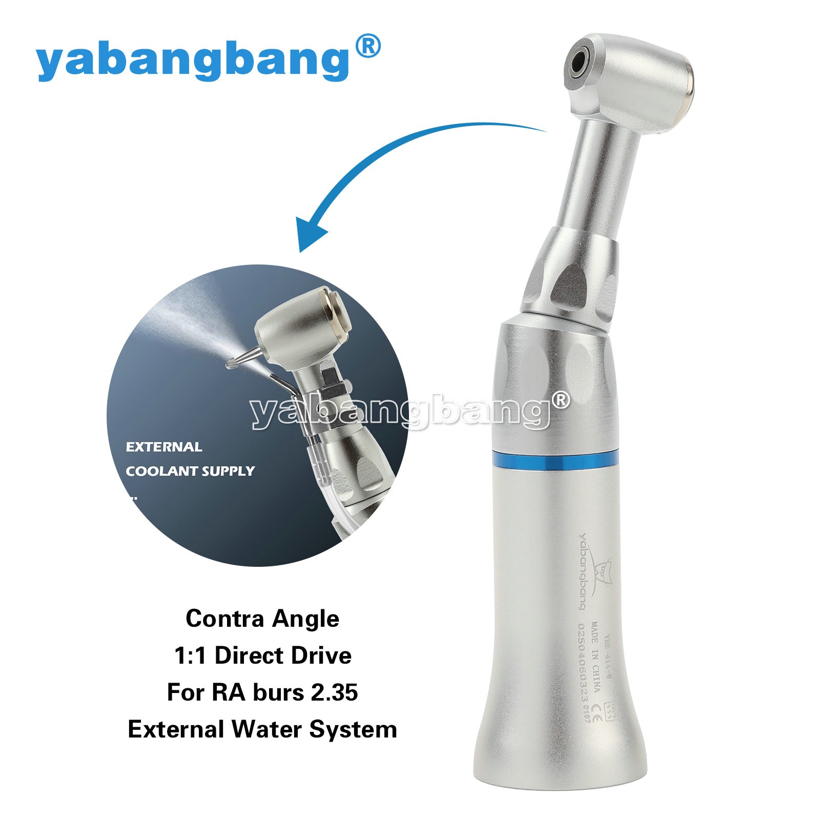 NSK Style Dental Push Button Slow Low Speed Contra Angle Handpiece PAD CA 2.35mm