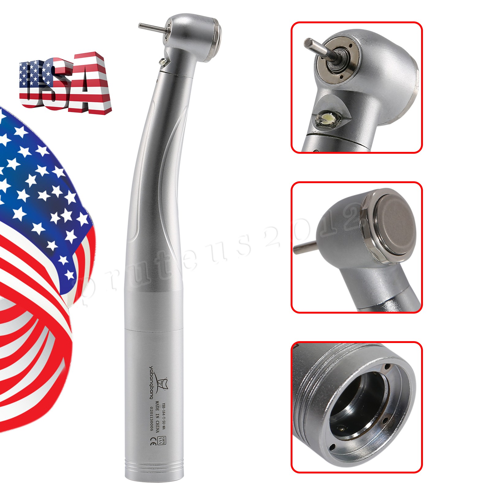 1-5 Yabangbang Dental High Speed Turbine / LED Handpiece fit KaV Coupler 4HOLE