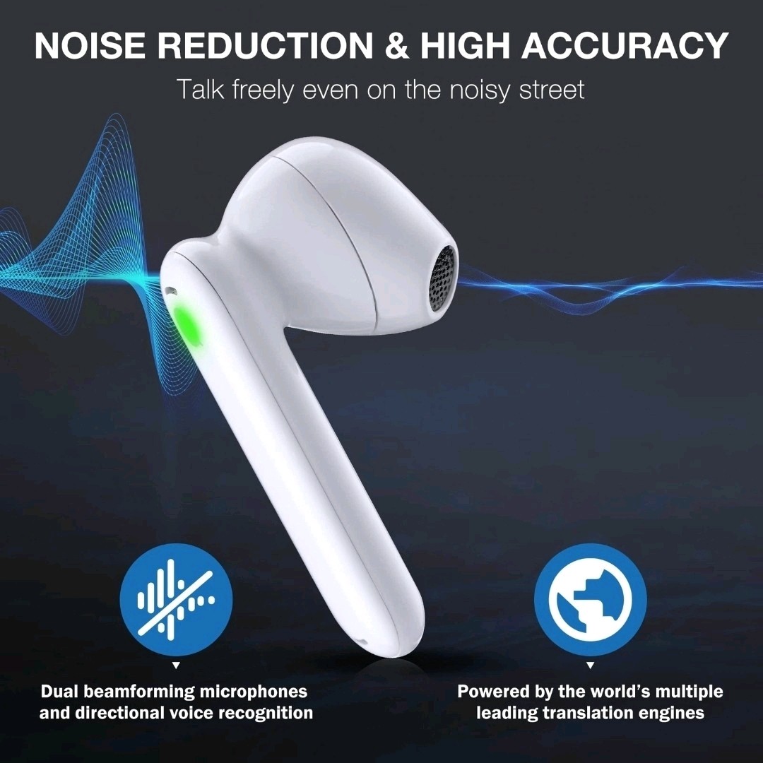 Timekettle WT2 Edge Real-Time Translator Earbuds, 40 Online / 8 Offline lanuages