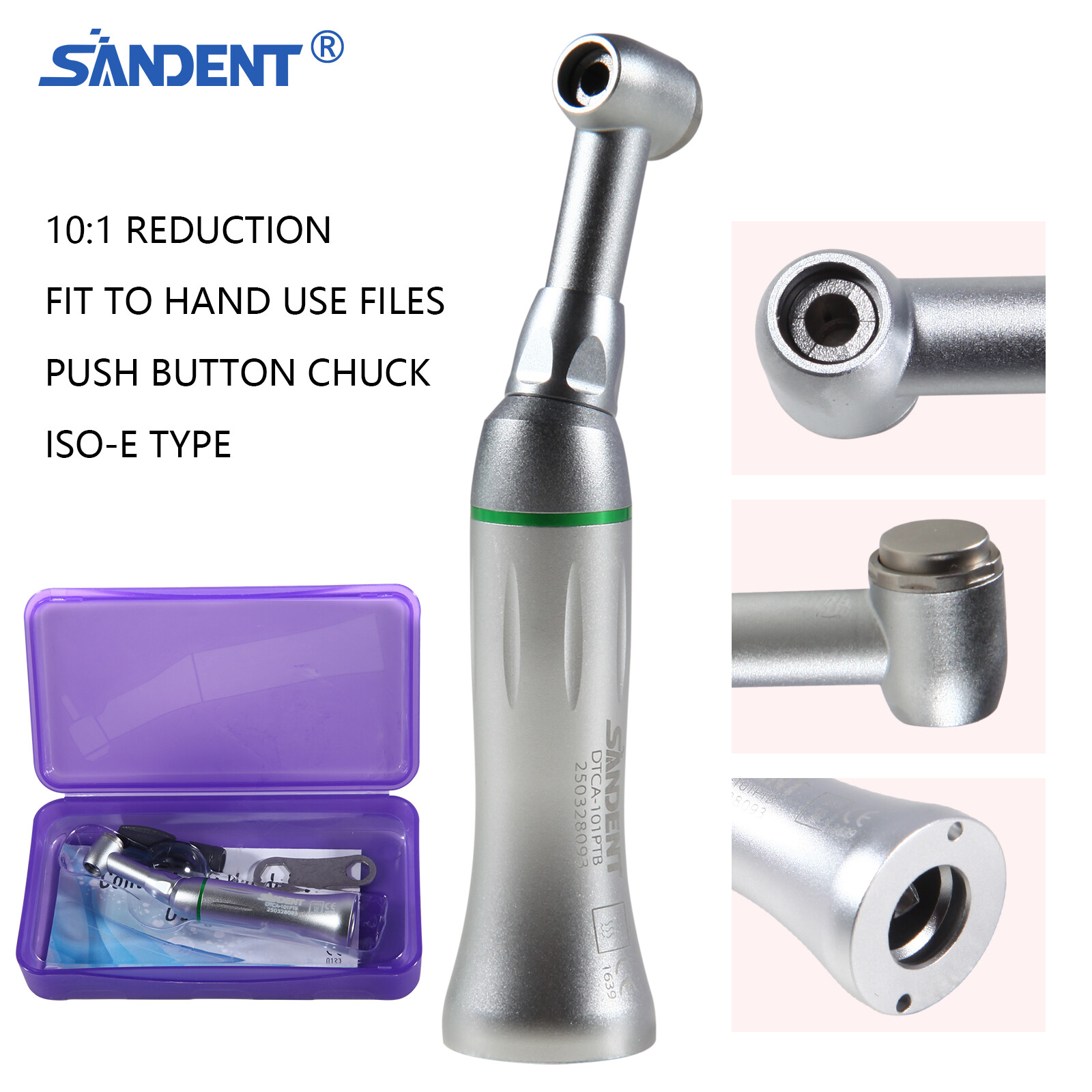Dental Endo Reciprocating Handpiece 10:1 Contra Angle Endodontic 90° M4 NSK