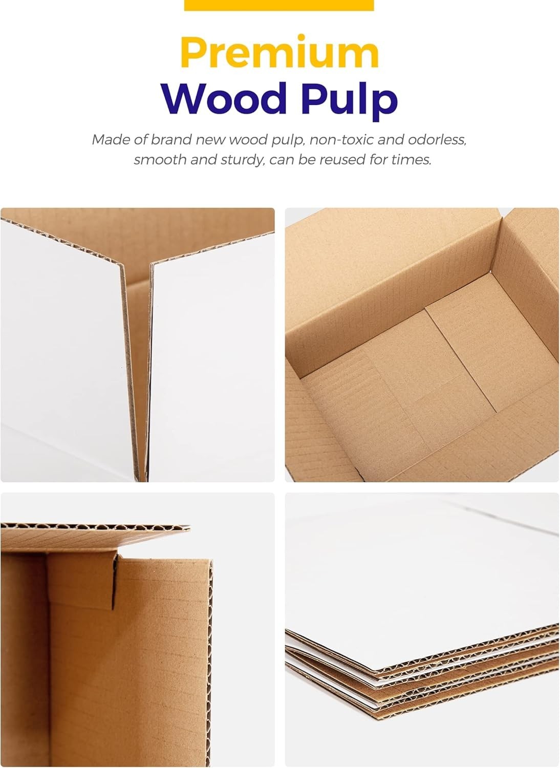 White Shipping Boxes Cardboard Corrugated Mailing Boxes Packing 9X6X4” 25 Pack
