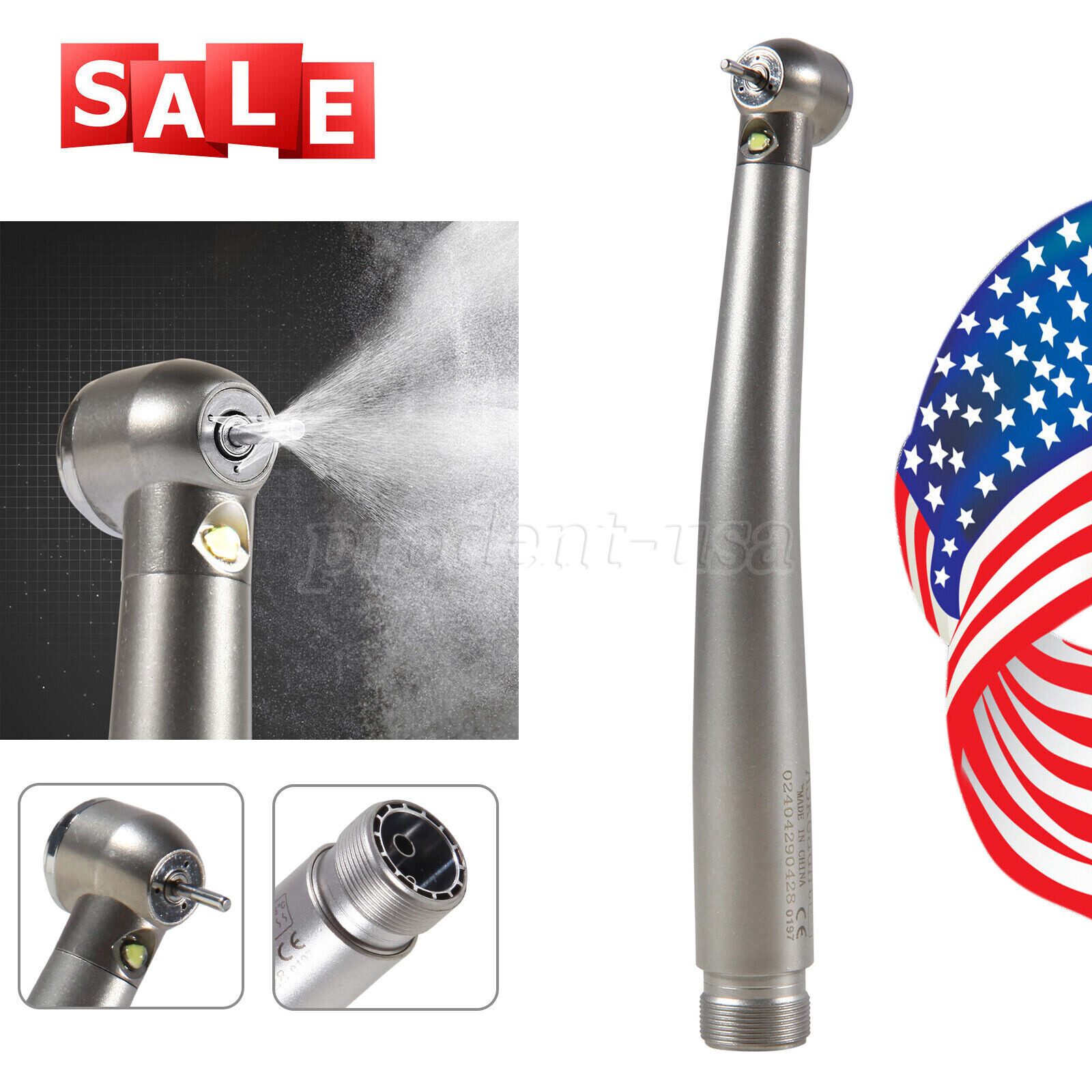 NSK Style Dental Fiber Optic LED E-generator high speed handpiece 2 Hole 4 Hole