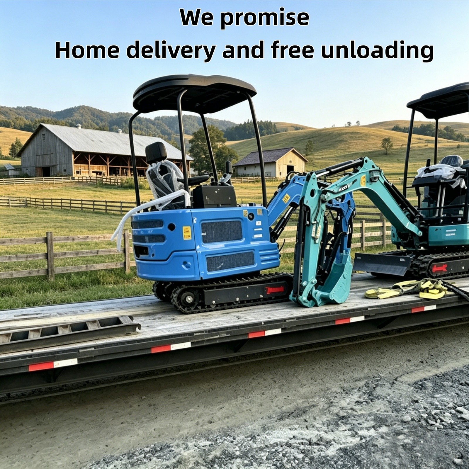 Skid Steer Loader Hydraulic Attachments Auger+Pallet Fork+4-in-1 Bucket+Grapple