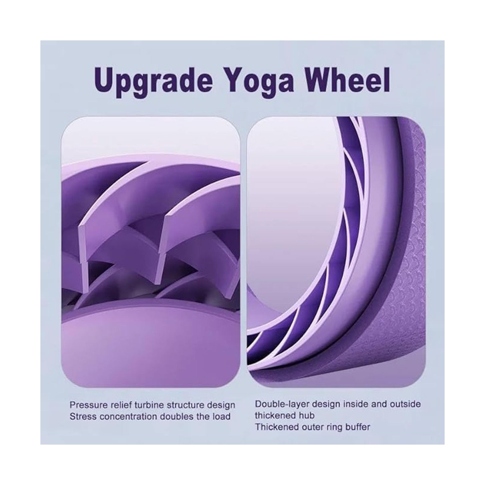 Curve magic wheel：Fit Prop Foam Padded Back Stretcher Wheel with Center S