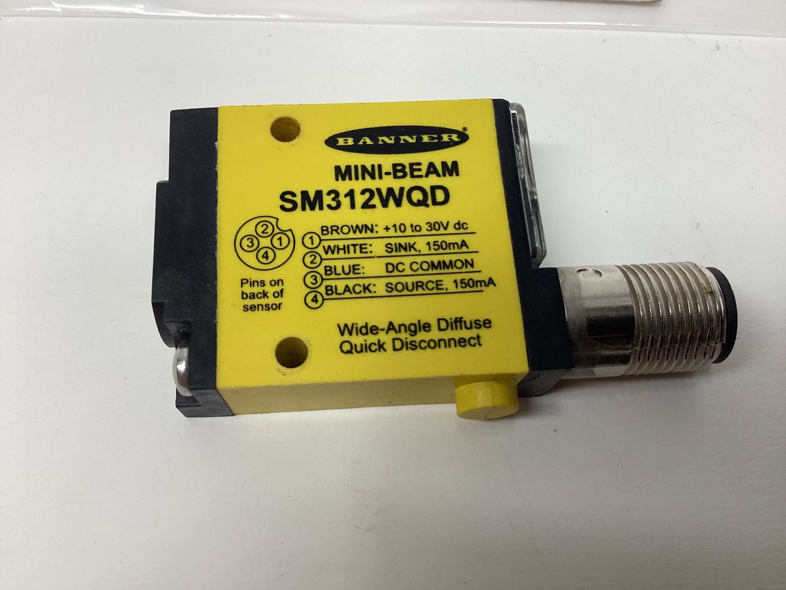 Banner SM312WQD Mini-beam 10-30v-dc Photoelectric Sensor 100% guaranteed.