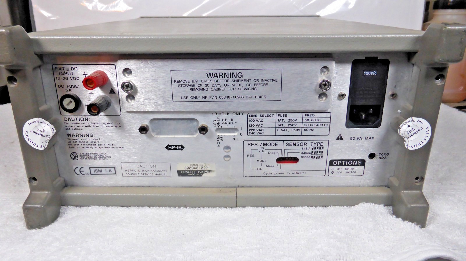 HP – Agilent – Keysight 5348A Microwave Counter/Power Meter