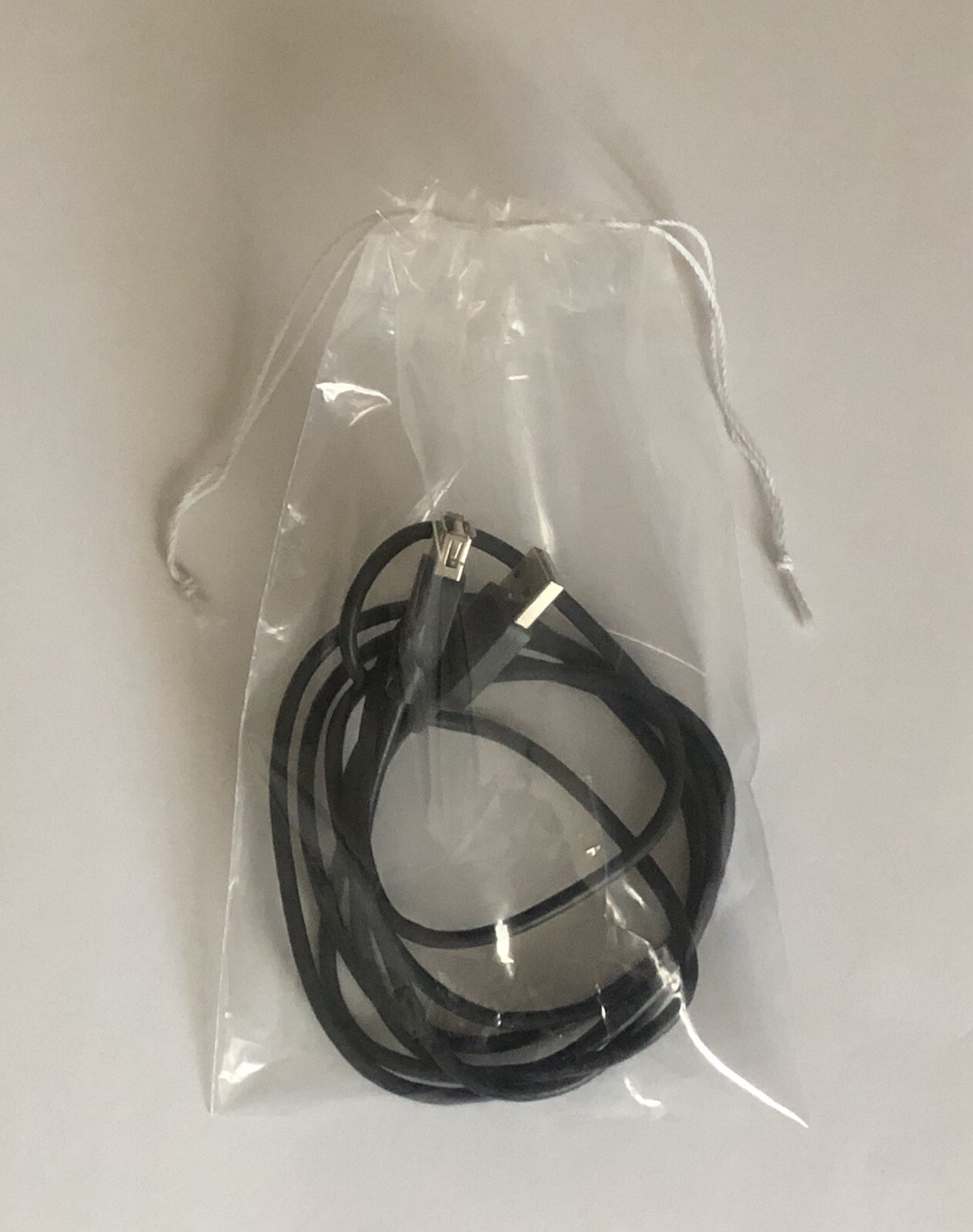 Poly Plastic Bags Double Drawstring Clear 2 MIL High Clarity (50 Qty 5″ x 8″)