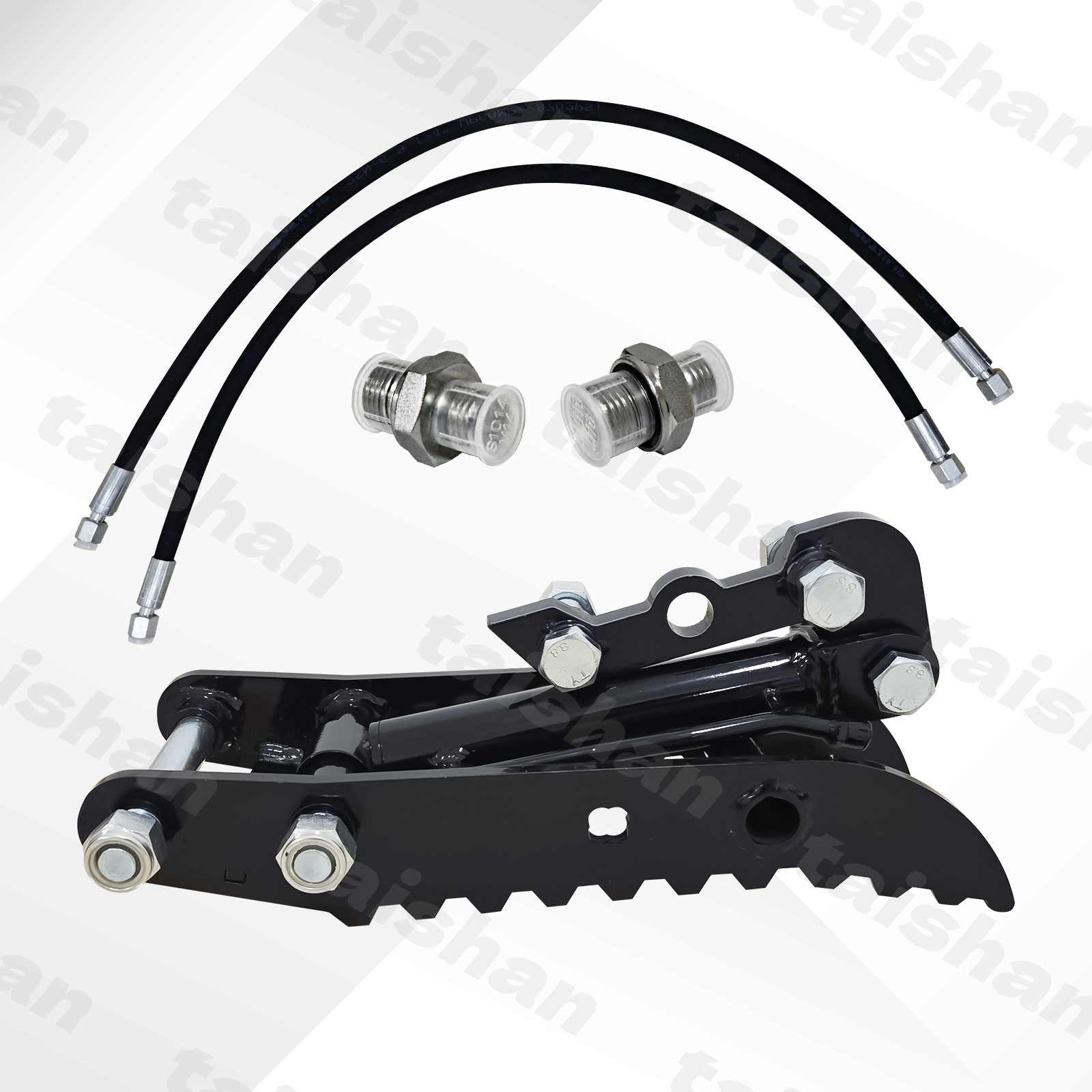 L-Shaped Bracket Hydraulic Thumb Clip For Mini Excavators Attachments 3-Holes