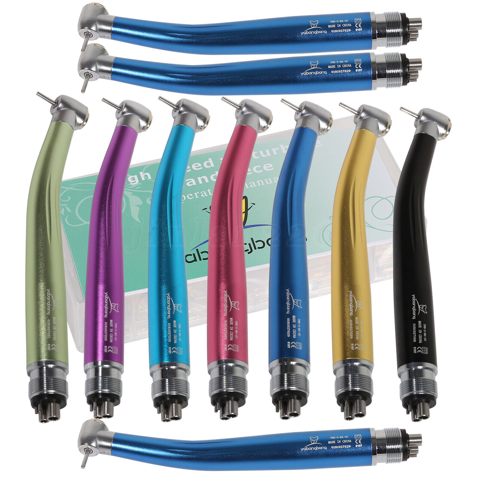 Dental Air Turbine PANA MAX High Speed Color Handpiece 2/4Hole Fit NSK CHABM