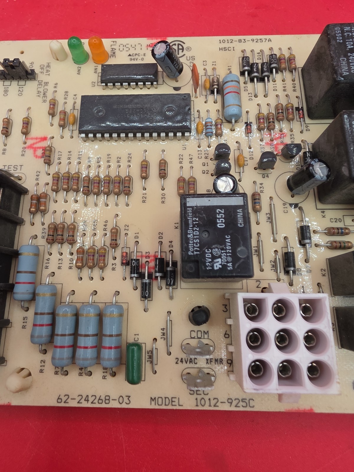 Rheem Ruud 1012-925C Furnace Control Circuit Board 62-24268-03 1012-83-9257A