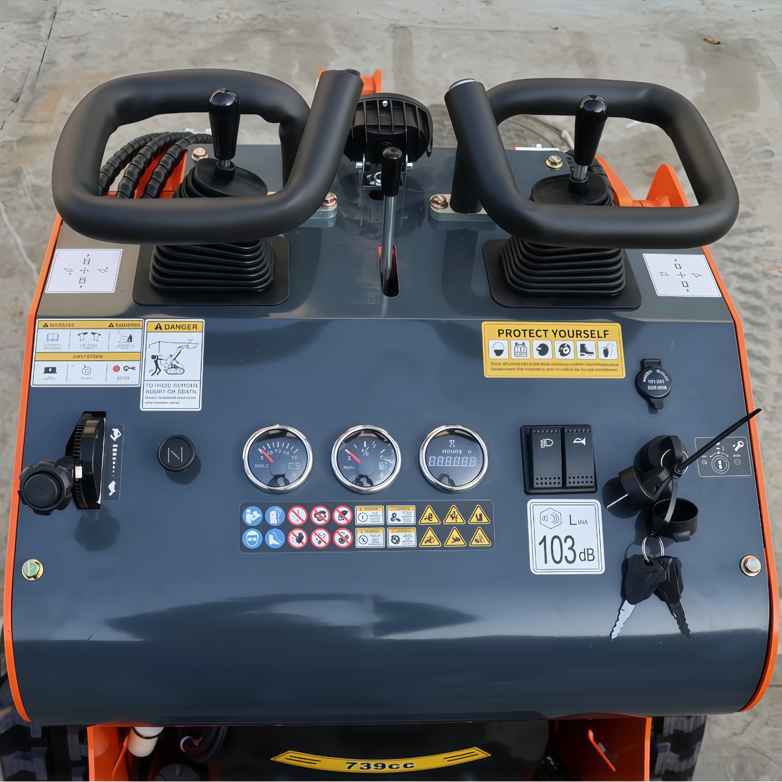 Mini Skid Steer Loader 13.5HP Hydraulic Tracked Loader with B&S Gas Engine EPA