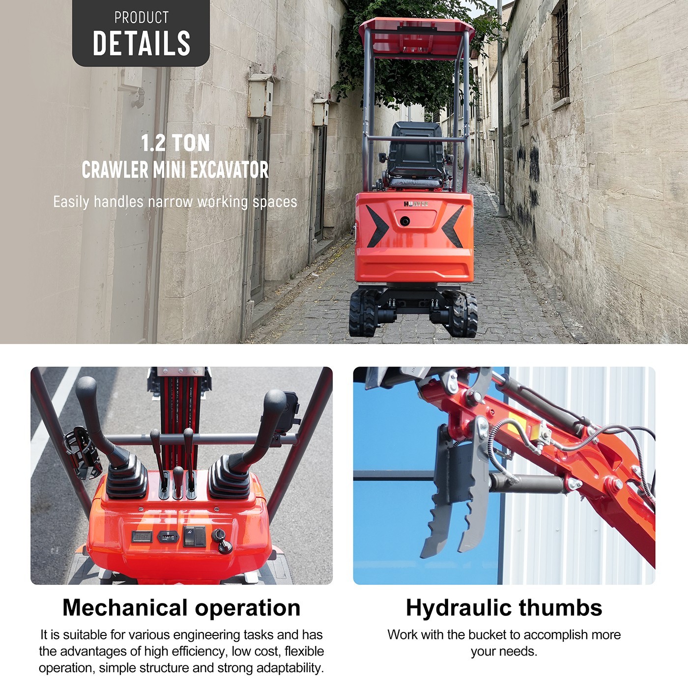 200mm Trenching Narrow Bucket Attachment for Mini Excavator Digger Free Shipping