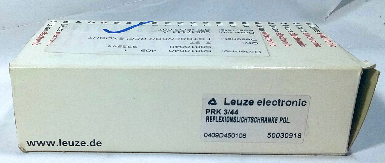1 NEW LEUZE PRK 3/44 REFLECTIVE SENSOR NIB ***MAKE OFFER***
