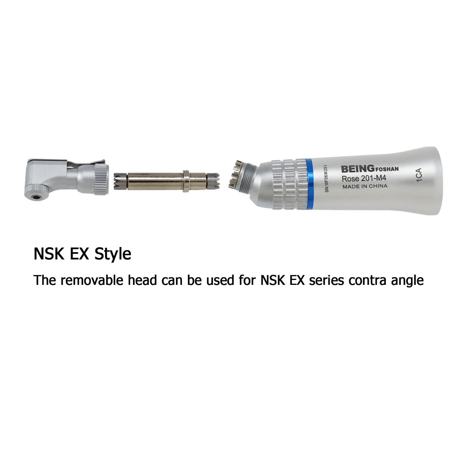 BEING Dental Contra Angle Straight Handpiece Air Motor 4 Hole Low Speed NSK KAVO
