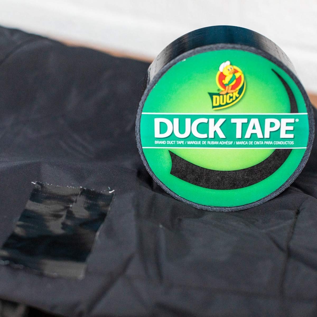 Duck Brand Color Duct Tape, Single Roll, Black