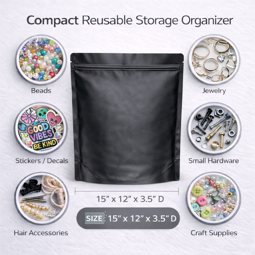 12 Pack 1lb Mylar Bags Assorted Designs 1 pound Smell Proof Resealable Zip bag